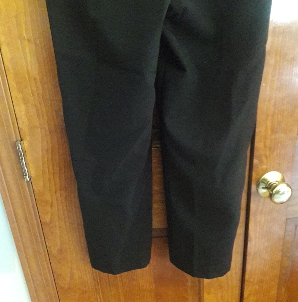 90s Vintage Black High Waist Trousers Petite Fall Vibes Rockabilly Pinup - Picture 10 of 11